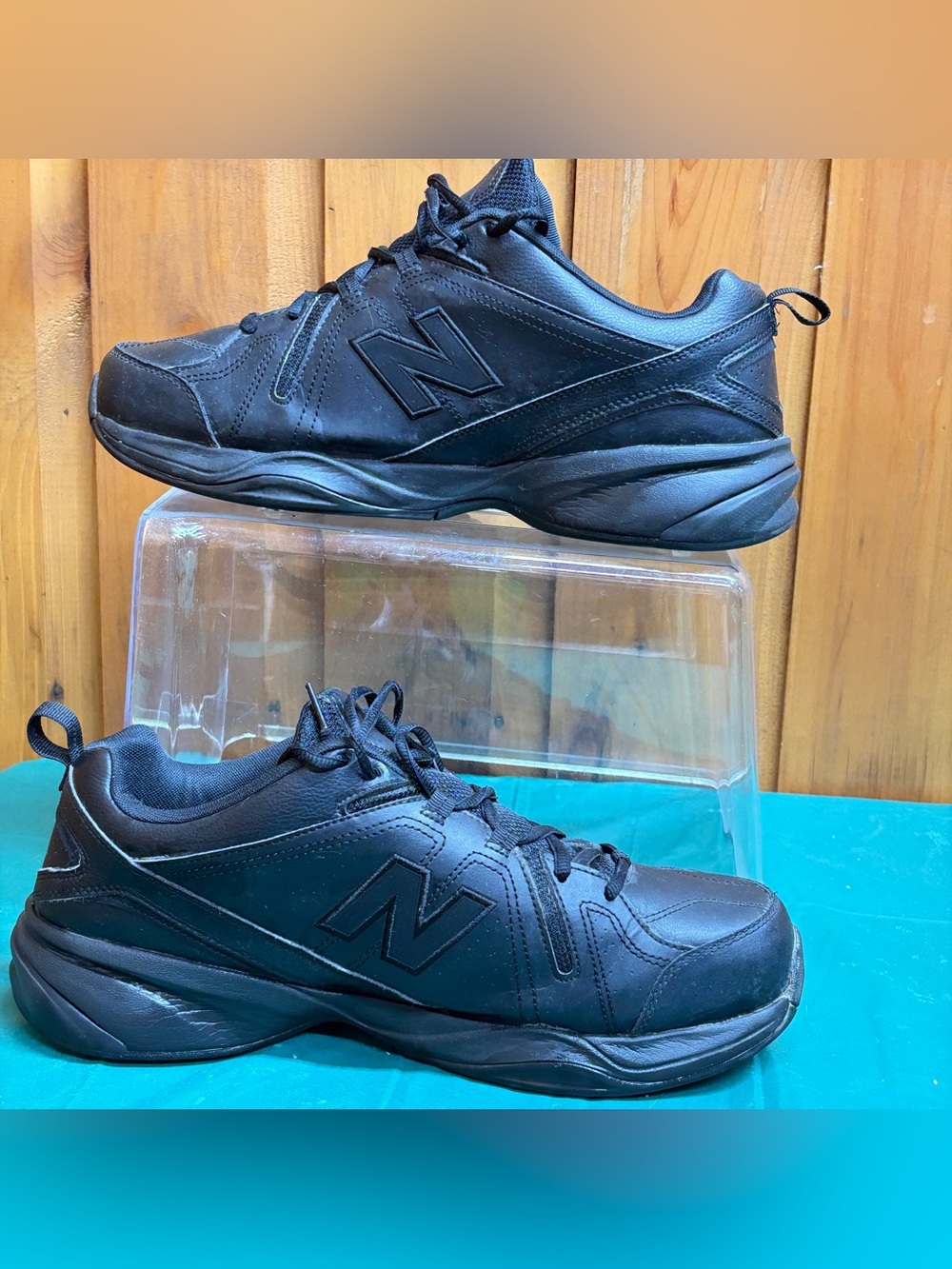 New Balance 608v4 Black Leather Training Shoes Men's Size 12 4E Extra Wide - Picture 8 of 12